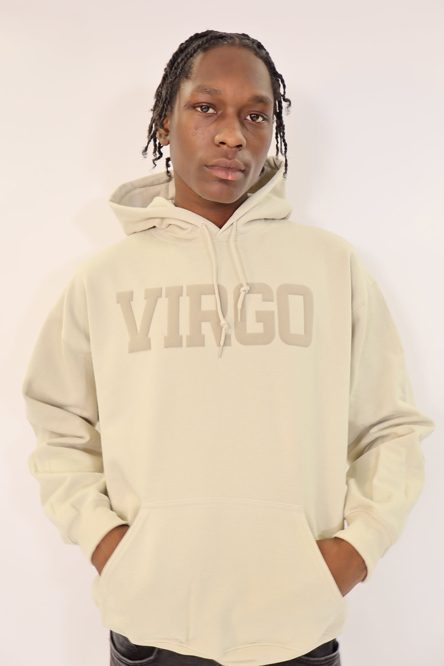 Sand Zodiac Puff Print Hoodie