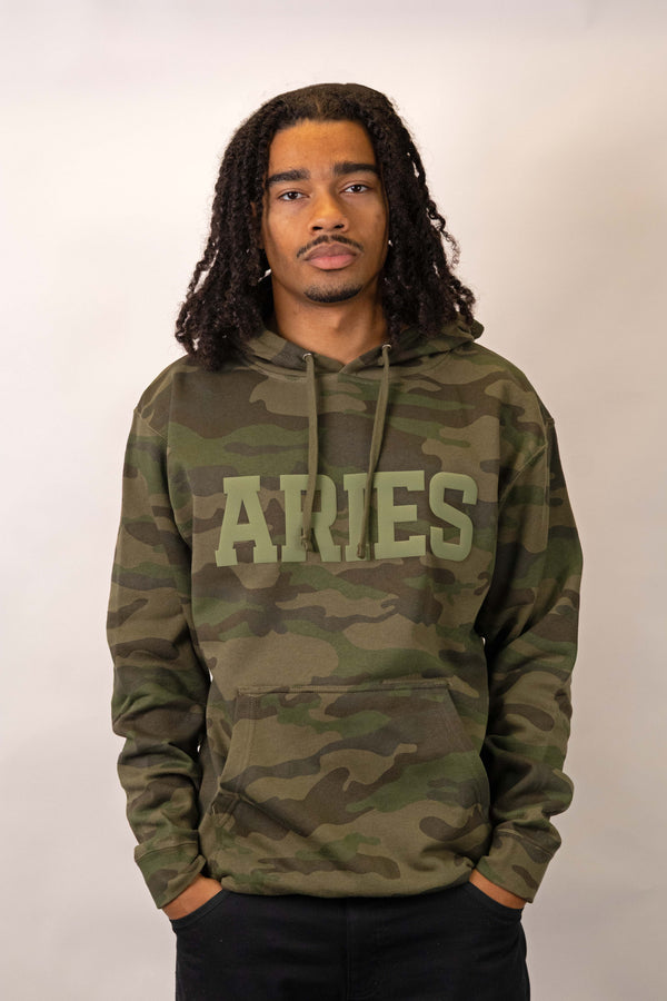 Camo Premium Puff Print Hoodie