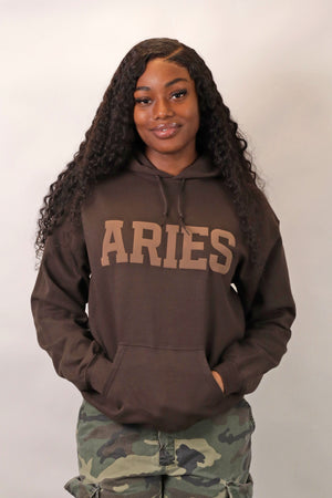 Chocolate Zodiac Puff Hoodie