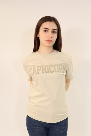 Sand Zodiac Puff Print T-Shirt