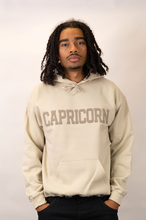 Sand Zodiac Puff Print Hoodie