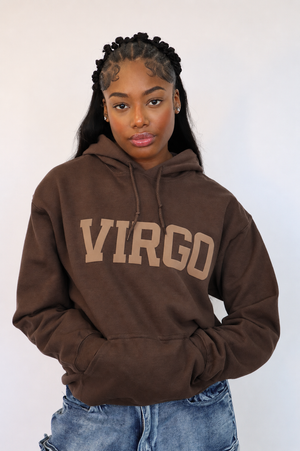 Chocolate Zodiac Puff Hoodie