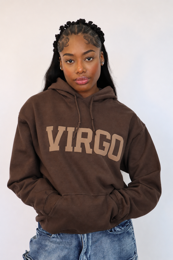 Chocolate Zodiac Puff Hoodie