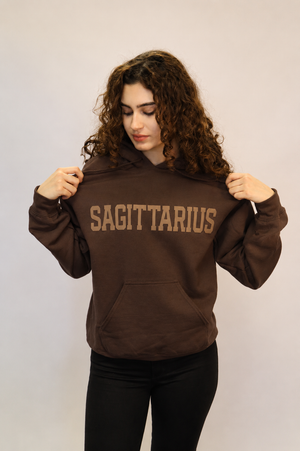 Chocolate Zodiac Puff Hoodie