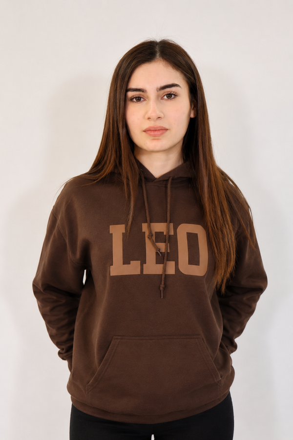 Chocolate Zodiac Puff Hoodie