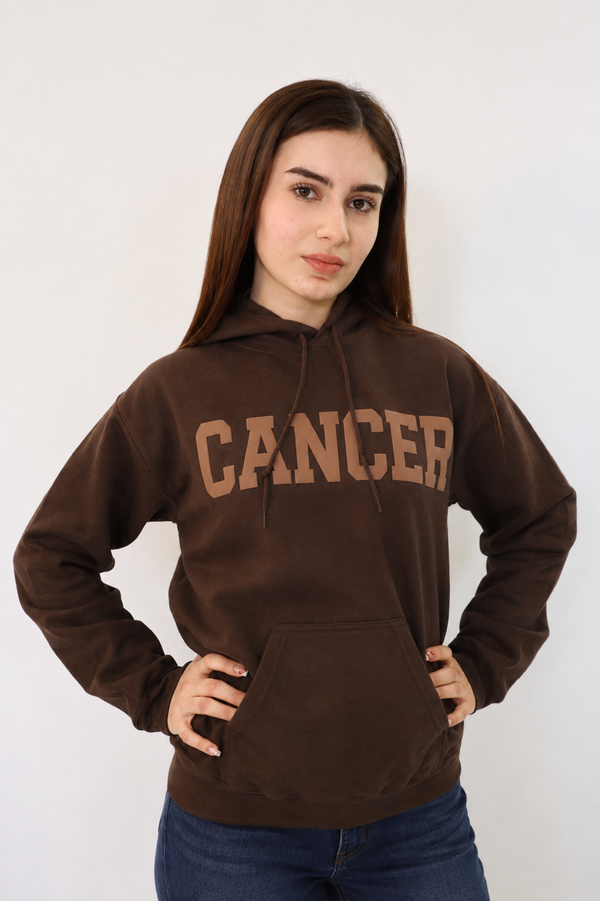 Chocolate Zodiac Puff Hoodie