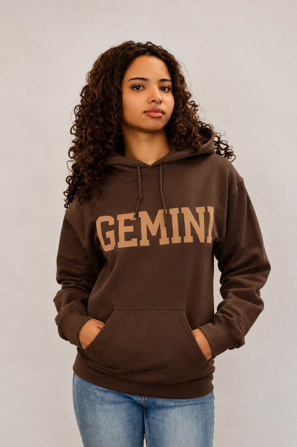 Chocolate Zodiac Puff Hoodie