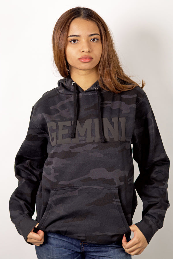 Camo Puff Print Hoodie