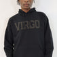 Black Zodiac Puff Print Hoodie