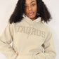 Sand Zodiac Puff Print Hoodie