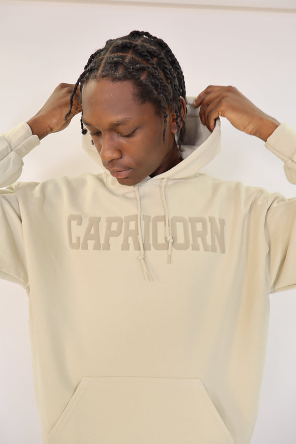 Sand Zodiac Puff Print Hoodie