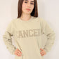 Sand Zodiac Puff Print Crewneck