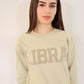 Sand Zodiac Puff Print Crewneck