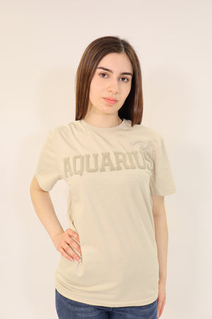 Sand Zodiac Puff Print T-Shirt