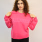 Pink Zodiac Puff Print Crewneck