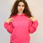 Pink Zodiac Puff Print Hoodie