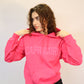 Pink Zodiac Puff Print Hoodie