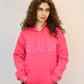 Pink Zodiac Puff Print Hoodie