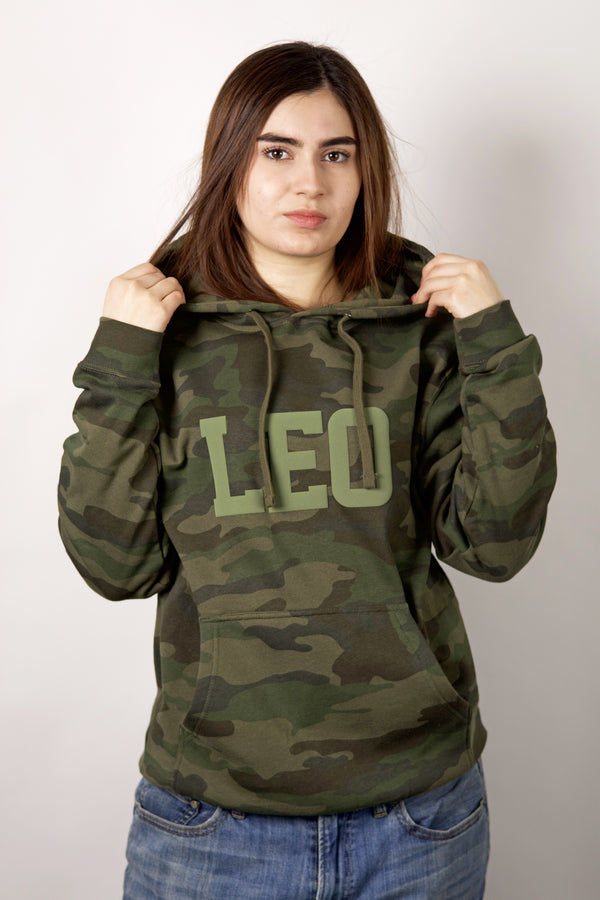Camo Puff Print Hoodie
