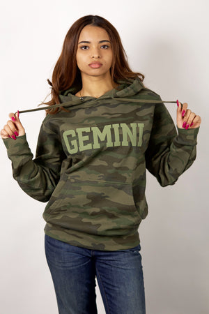 Camo Puff Print Hoodie