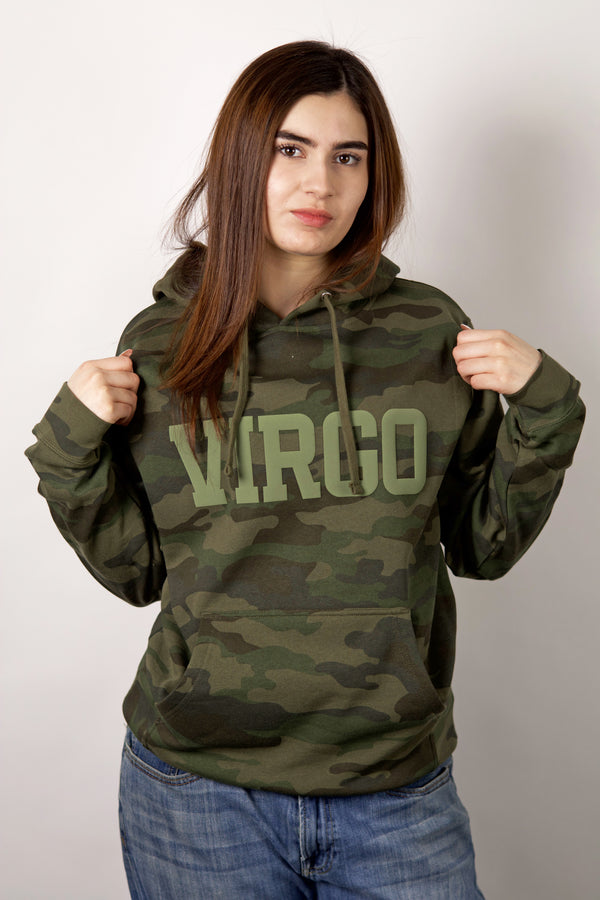 Camo Puff Print Hoodie