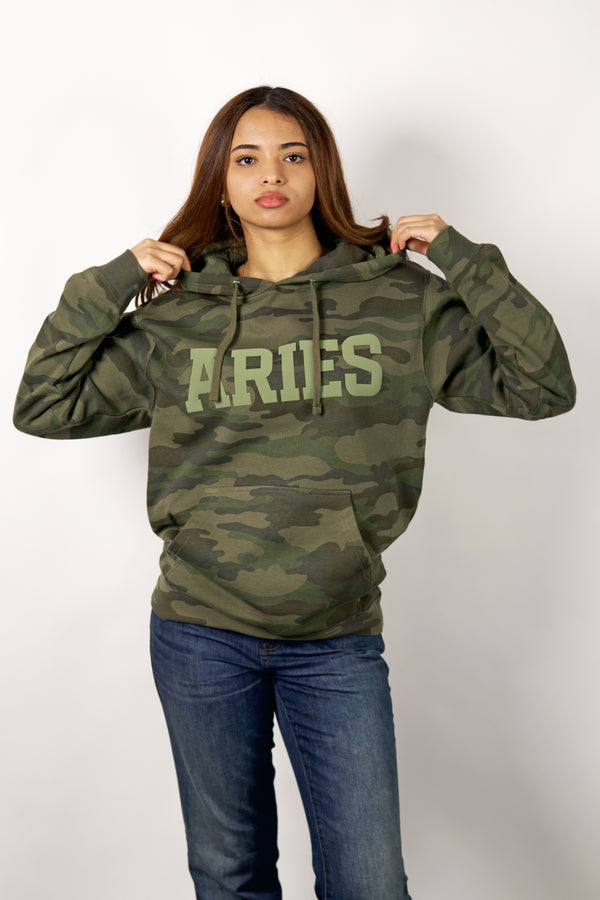 Camo Puff Print Hoodie