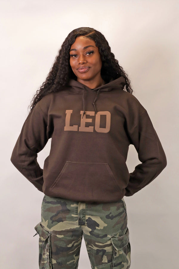 Chocolate Zodiac Puff Hoodie