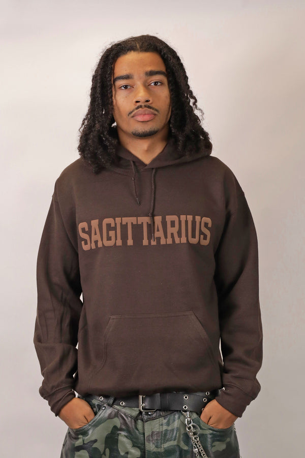 Chocolate Zodiac Puff Hoodie